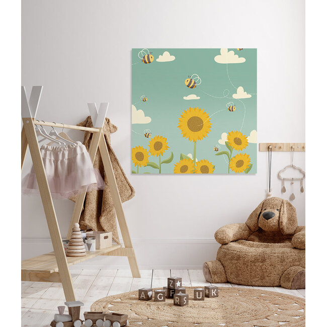 Ukkie & Boef Schilderij Zonnebloemen