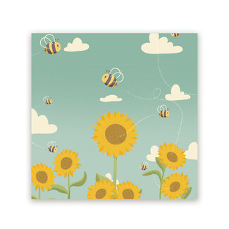 Ukkie & Boef Schilderij Zonnebloemen