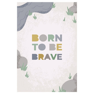 Ukkie & Boef Schilderij Born To Be Brave