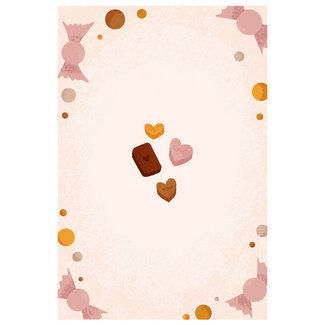 Ukkie & Boef Schilderij Born to be Sweet Love Candy