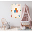 Ukkie & Boef Schilderij Born to be Me Letterblok