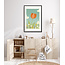 Alles voor de kinder- en babykamer - Ukkie & Boef Poster in lijst Oranje Tulp