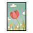 Alles voor de kinder- en babykamer - Ukkie & Boef Poster in lijst Rode Tulp