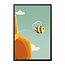 Alles voor de kinder- en babykamer - Ukkie & Boef Poster in lijst Bee Happy