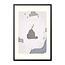 Alles voor de kinder- en babykamer - Ukkie & Boef Poster in lijst Born to be Brave Zwaardje