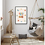 Alles voor de kinder- en babykamer - Ukkie & Boef Poster in lijst Born to be Me