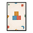Alles voor de kinder- en babykamer - Ukkie & Boef Poster in lijst Born to be Me Letterblokken