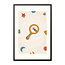 Alles voor de kinder- en babykamer - Ukkie & Boef Poster in lijst Born to be Me Rammelaar