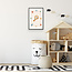Alles voor de kinder- en babykamer - Ukkie & Boef Poster in lijst Born to be Me Rammelaar