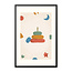 Alles voor de kinder- en babykamer - Ukkie & Boef Poster in lijst Born to be Me Stapelringen