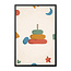 Alles voor de kinder- en babykamer - Ukkie & Boef Poster in lijst Born to be Me Stapelringen