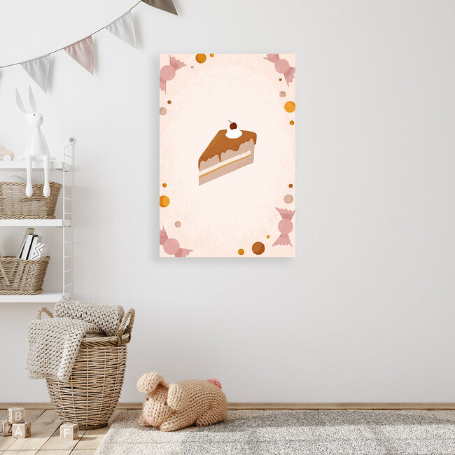 Alles voor de kinder- en babykamer - Ukkie & Boef Poster in lijst Born to be Sweet Taartje