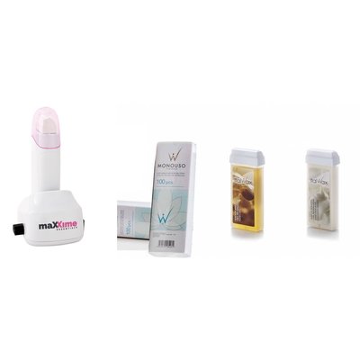 ItalWax Easy Single Waxpatroon verwarmer met basisstation set.