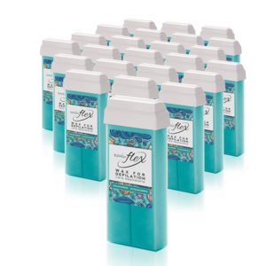 ItalWax Cartouche de cire Flex Aquamarine - boîte 24 pcs