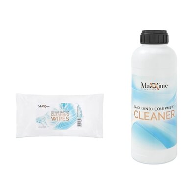 maXXime Cleaning Wipes & Liquid for Wax & Equipment | 125 tissues