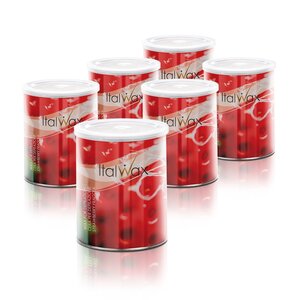 ItalWax Strawberry Warm Wax  Box 6 blikken