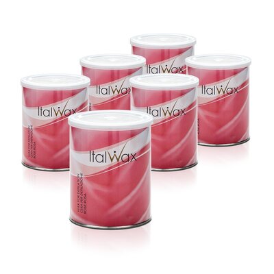 ItalWax Rose Warm Wax 800 ml Box 6 cans
