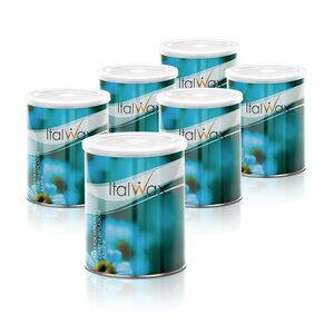 ItalWax Azulene Warm Wax 800 ml Box 6 cans