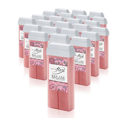 ItalWax Flex  - Waxpatroon Rozenolie - box 24 stuks