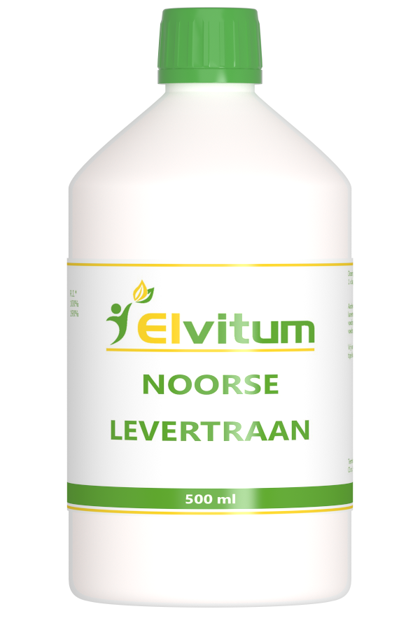 Elvitum Levertraan (Noorse Kabeljauw) 500 ml