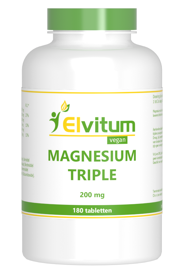 Elvitum Magnesium Triple 200 mg 180 tabletten