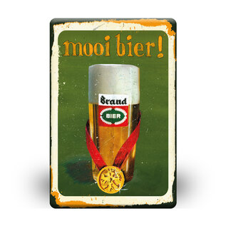Brand tinplate "Mooi bier!"