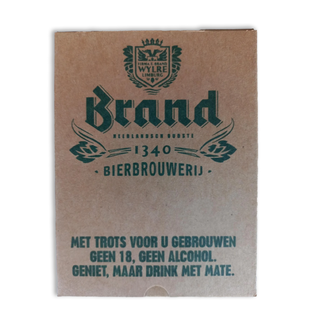 Brand koperen opener in cadeauverpakking