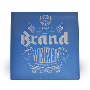 Brand tinplate 3D lichtblauw Weizen