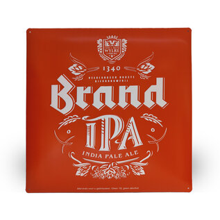 Brand tinplate 3D oranje IPA