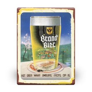 Brand tinplate "Het bier waar Limburg trots op is"