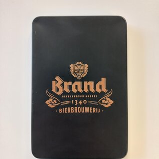 Brand koperen opener in cadeaublikje zwart