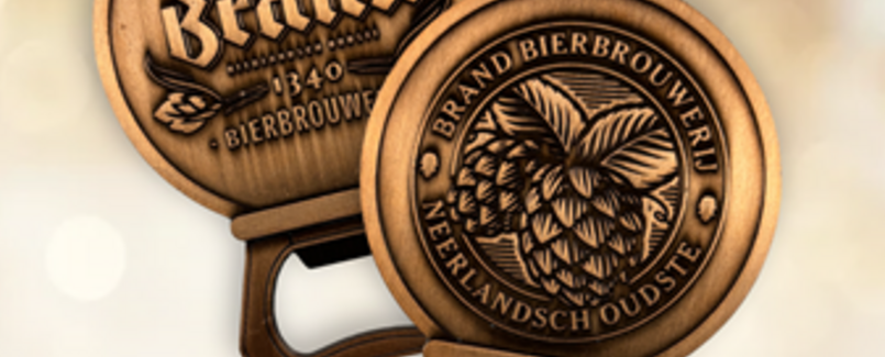 koperen opener in cadeaublikje