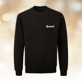 Brand trui unisex zwart