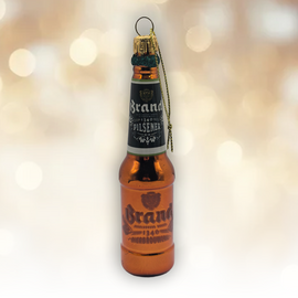 Brand kersthanger Brand Pilsener bierflesje