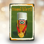 Brand tinplate "Mooi bier!"