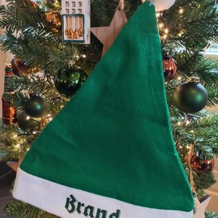 Brand kerstmuts groen
