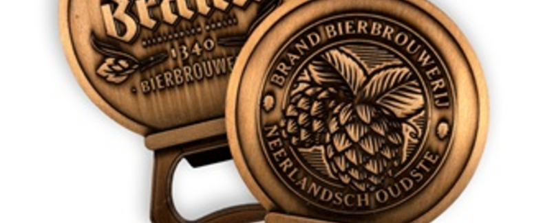 koperen opener in cadeaublikje