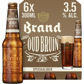 Brand bier sixpack Oud bruin