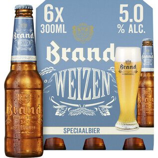 Brand bier sixpack Weizen