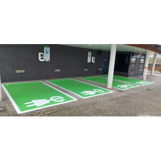 Traffictotaal Markering elektrische auto oplaadpunt (parkeervak groen)