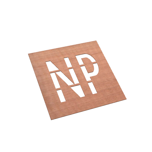 Wegmarkering sjabloon set (NP) voor niet parkeren aanduiding