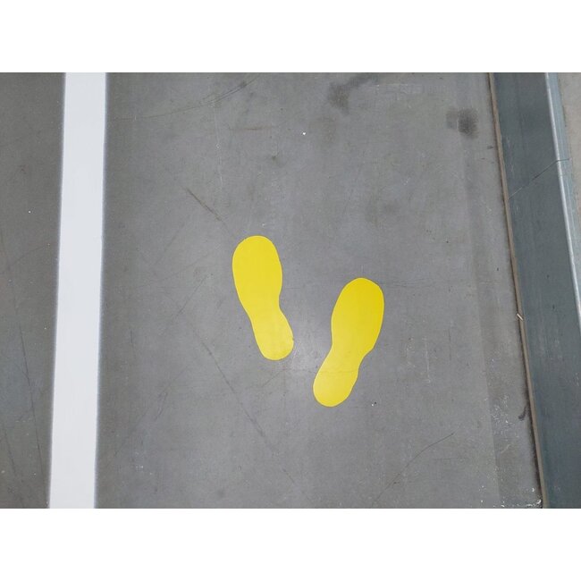 Wegmarkering sjabloon set (voetstappen) voor looppad markering