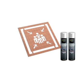 Wegmarkering sjabloon set (Verzamelplaats)