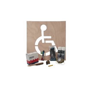 Belijningspakket (invalidesymbool) in parkeervak