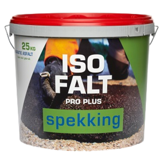 Spekking IsoFalt Pro Plus asfalt 25kg. 0/5 reparatie laagdikte tot 50mm