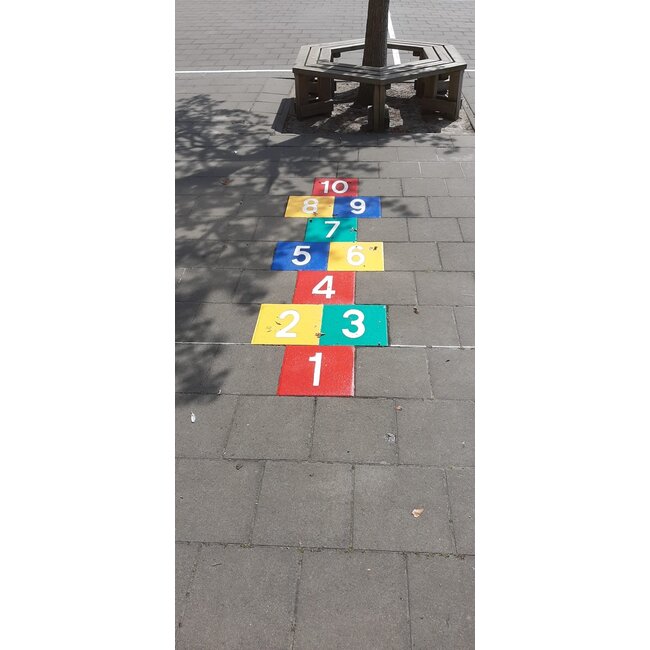 Thermoplast markering - hinkelbaan