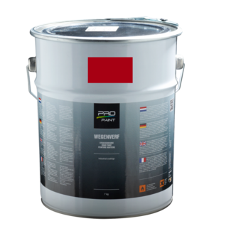 Pro-Paint Wegenverf Rood Blik 7 KG