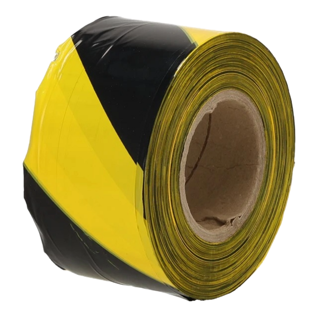 Afzetlint Geel/Zwart 500meter