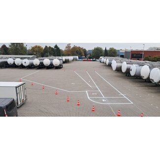 Traffictotaal Markering spiegelafstelplaats voor vrachtwagens