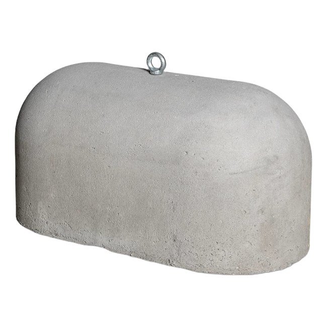 Jumboblokken grijs met RVS schroefhuls M16